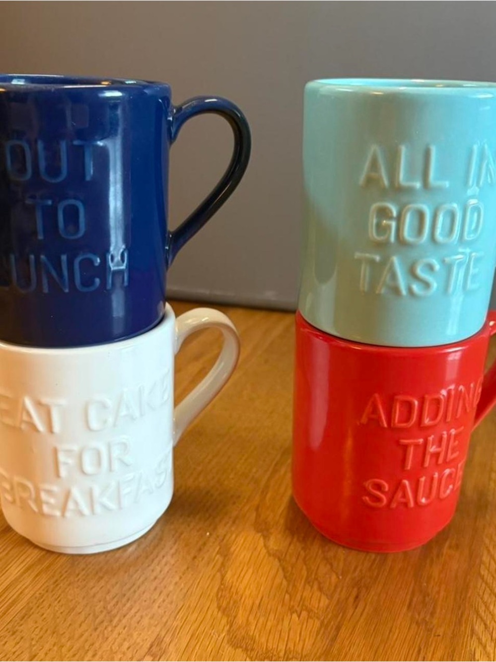 Kate Spade x Lenox rare collectible mug set of 4 chic